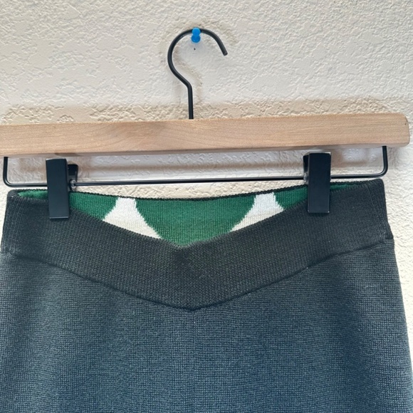 Marimekko Uniqlo High Rise Wide Leg Pants Trousers Wool blend Pull On Crop XS - Picture 6 of 16